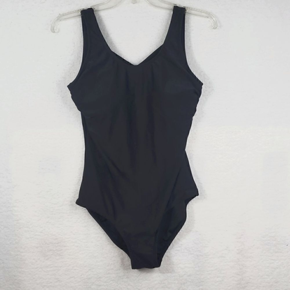 Crisscross Black One piece Swimsuit Size Medium